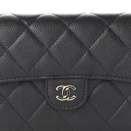 Chanel Caviar Quilted Small Flap Wallet Black 10 of 10