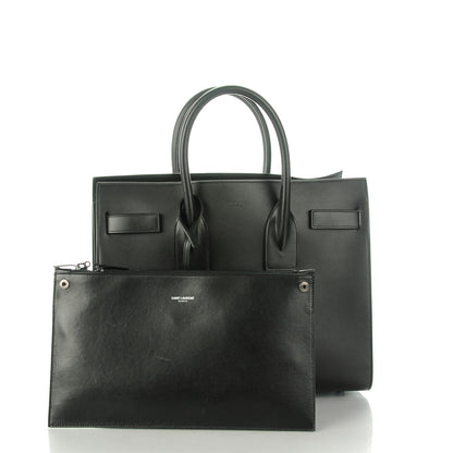 Saint Laurent Smooth Calfskin Small Sac De Jour Black 2 of 8