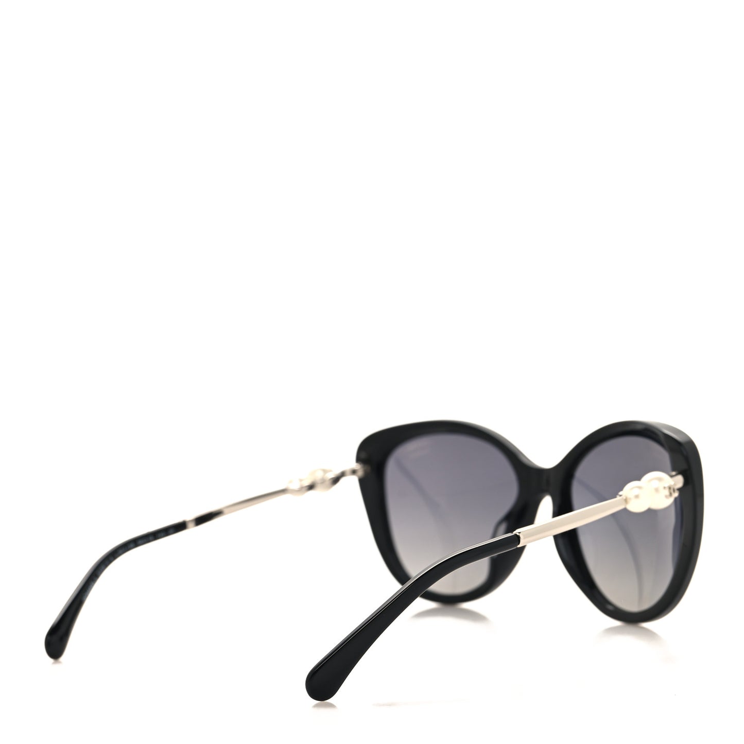 Acetate Pearl Polarized Winter Butterfly Sunglasses 5338-H-A Black