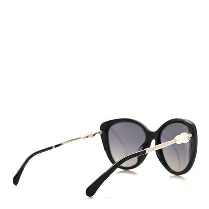Chanel Acetate Pearl Polarized Winter Butterfly Sunglasses 5338-H-A Black 4 of 7