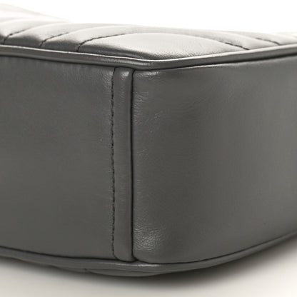 Prada Soft Calfskin Diagramme Crossbody Bag Mercurio 9 of 9