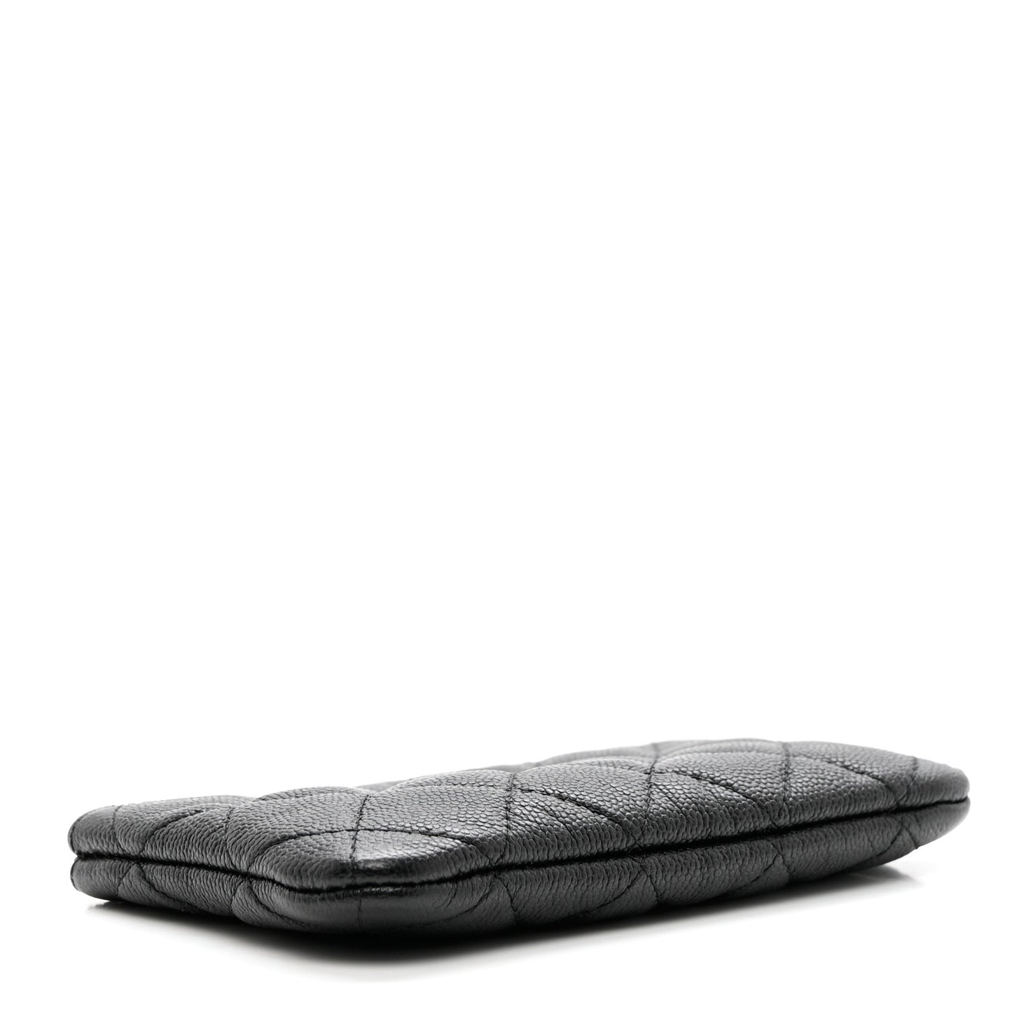 Caviar Quilted Small Cosmetic Case Black