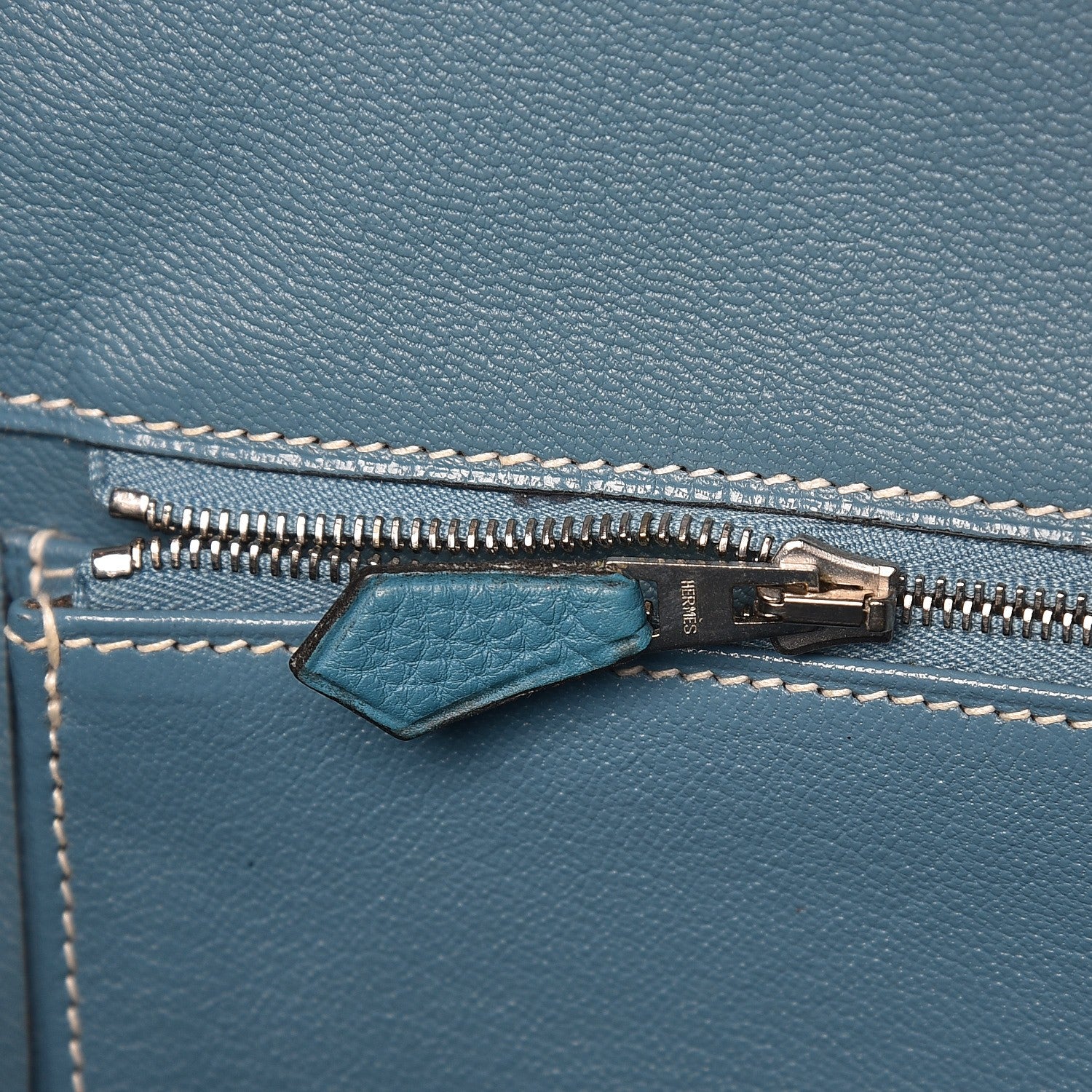 Hermes Togo Birkin 40 Blue Jean 10 of 37