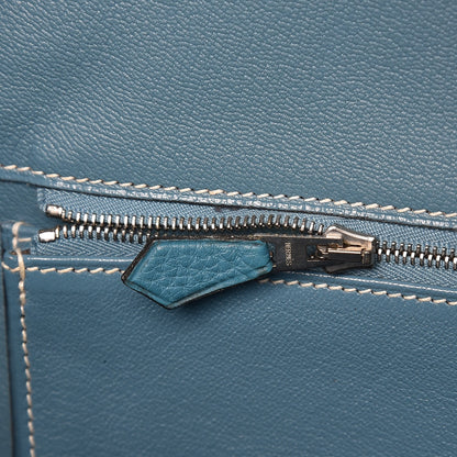 Hermes Togo Birkin 40 Blue Jean 10 of 37