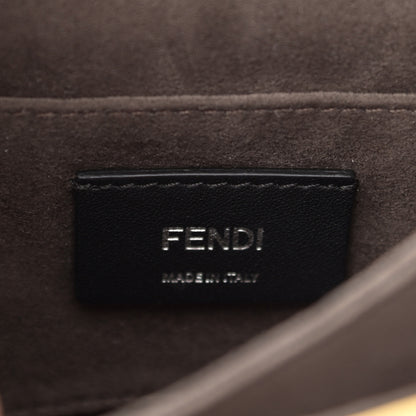 Fendi Vitello Catalan Mirror Scalloped Multi Studded Small Kan I Shoulder Bag Fuxia Chiaro 8 of 10