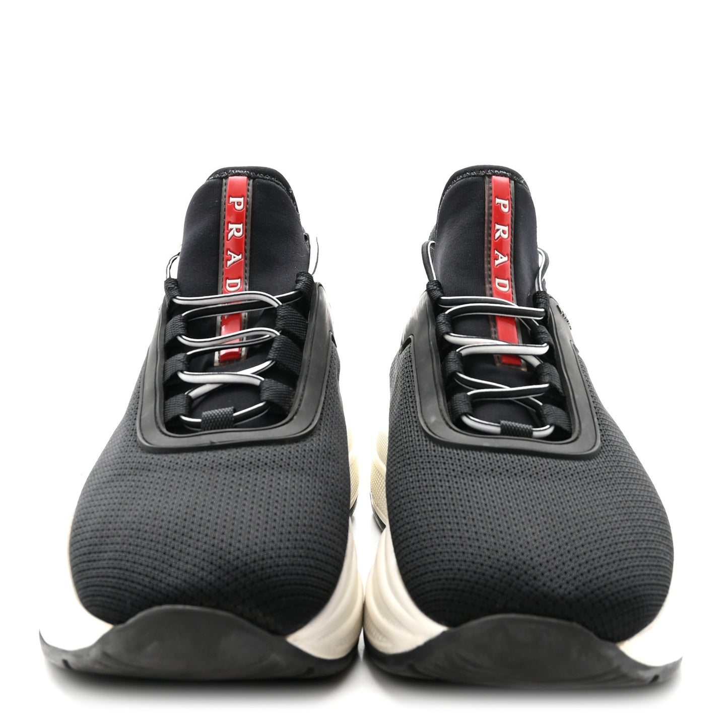 Mesh Neoprene Womens America's Cup 45mm Sneakers 36.5 Black White