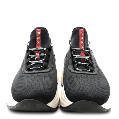 Prada Mesh Neoprene Womens America's Cup 45mm Sneakers 36.5 Black White 3 of 9