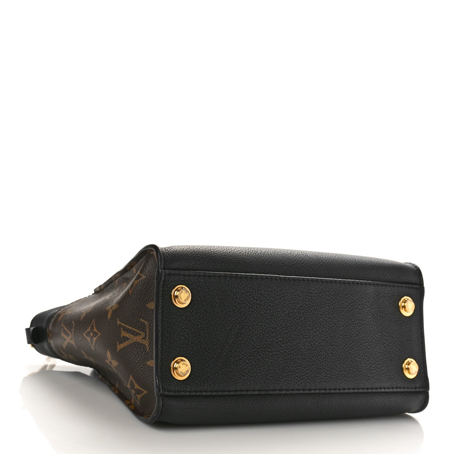 Louis Vuitton Calfskin Monogram On My Side PM Black 4 of 8