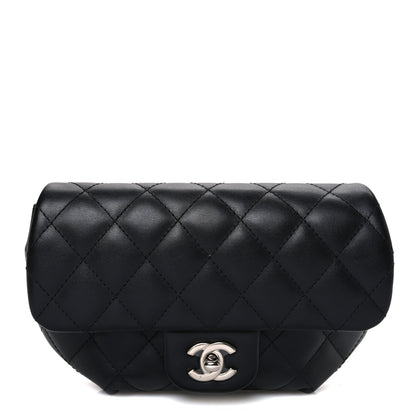 Chanel Calfskin Quilted CC Uniform Flap Belt Bag Black 1 of 10