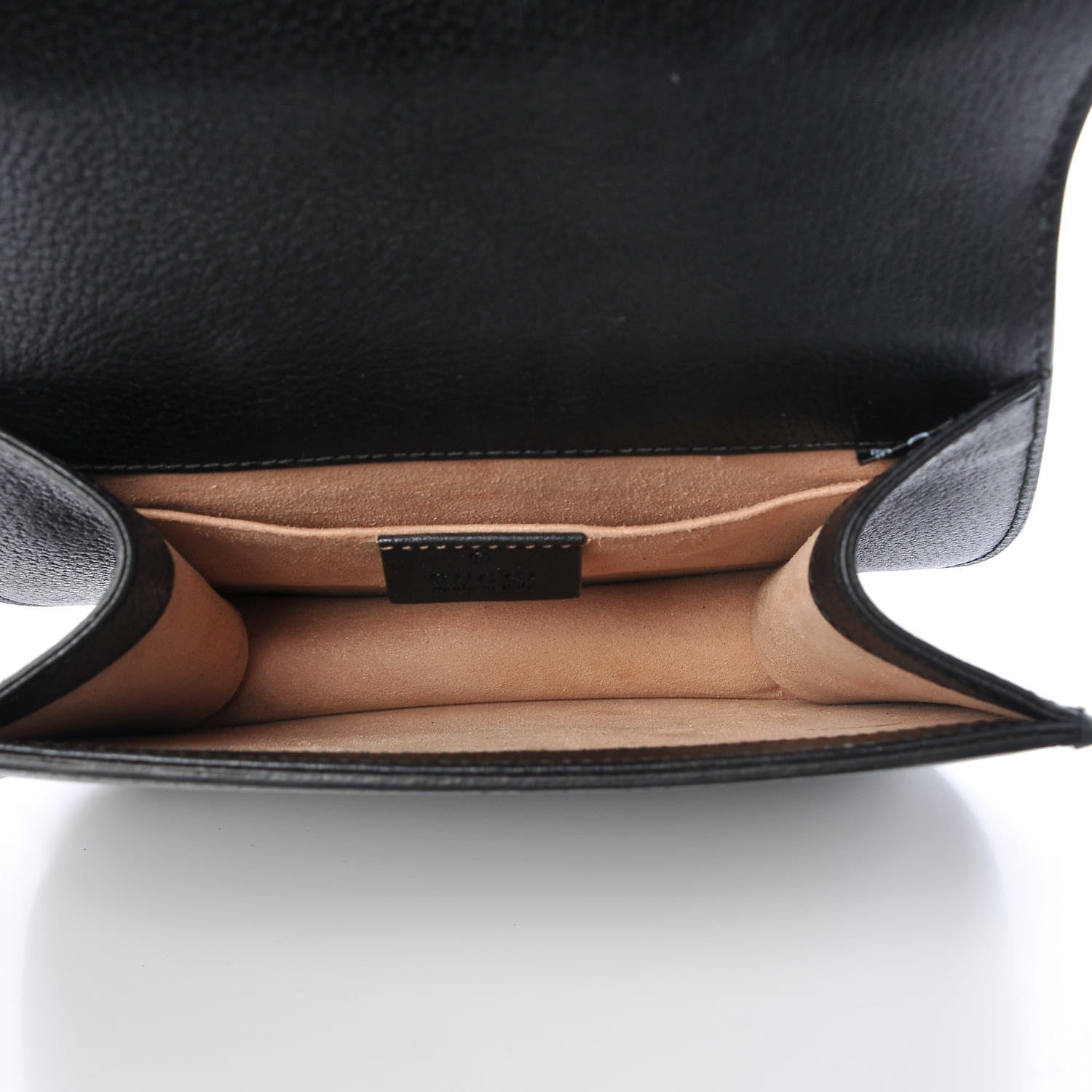 Gucci Calfskin Web Crystal Butterfly Stripe Small Totem Shoulder Bag Black 5 of 12