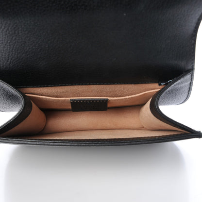 Gucci Calfskin Web Crystal Butterfly Stripe Small Totem Shoulder Bag Black 5 of 12