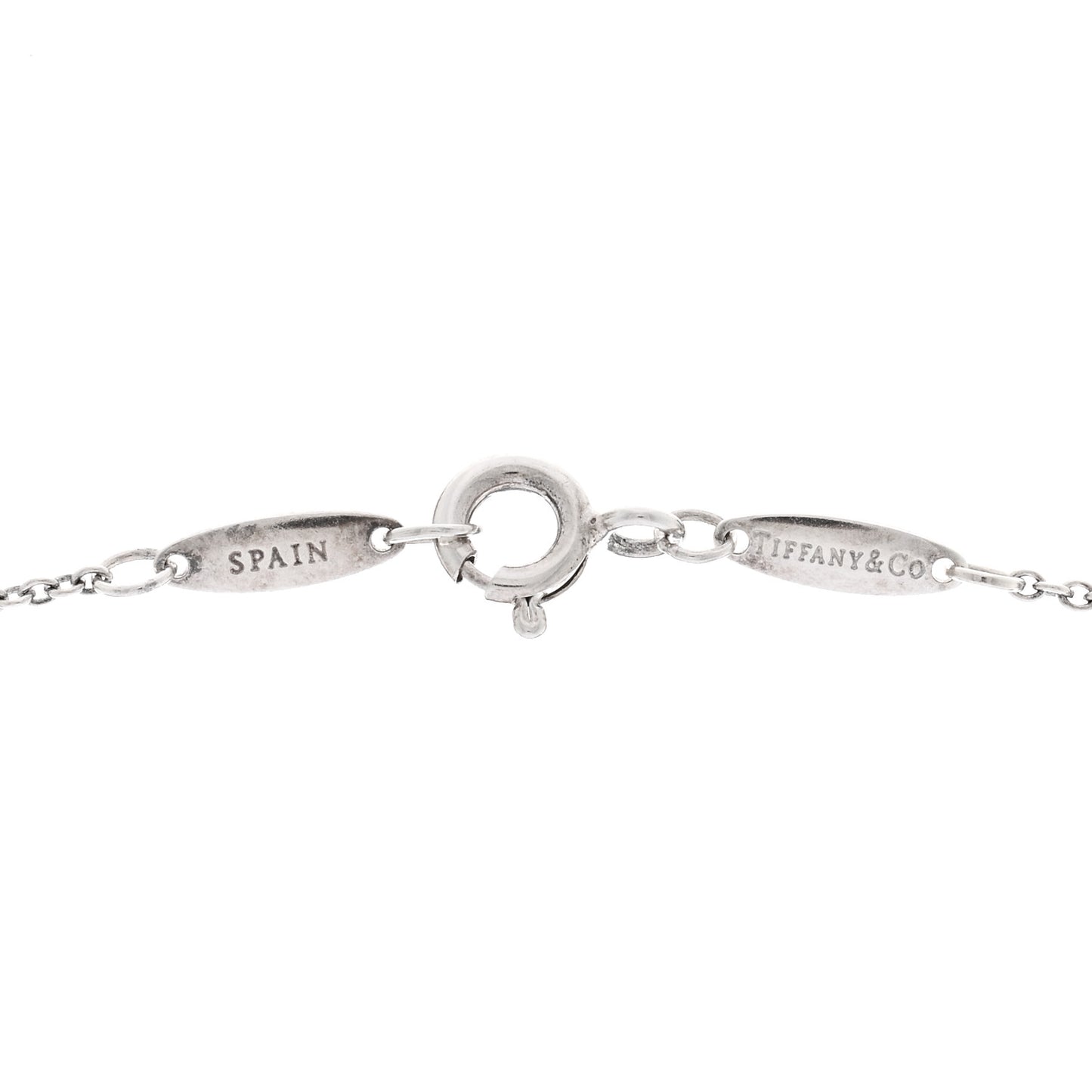 Sterling Silver 9mm Elsa Peretti Bean Pendant Necklace