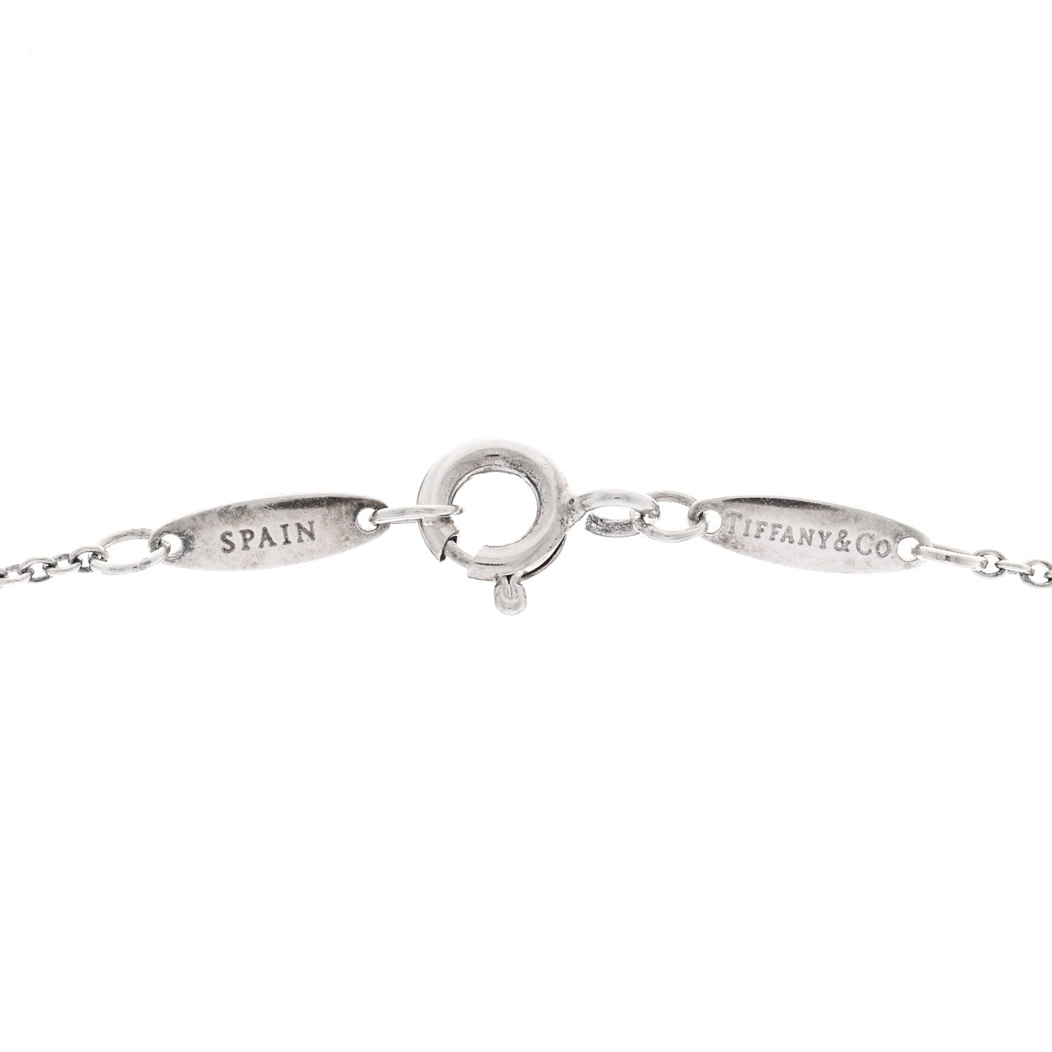 Tiffany Sterling Silver 9mm Elsa Peretti Bean Pendant Necklace 4 of 4