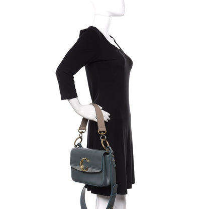 Chloe Calfskin Small C Double Carry Cloudy Blue 3 of 18