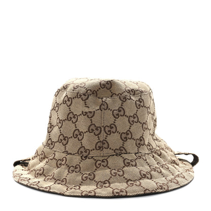 Gucci Canvas Monogram Reversible Bucket Hat Brown 5 of 14