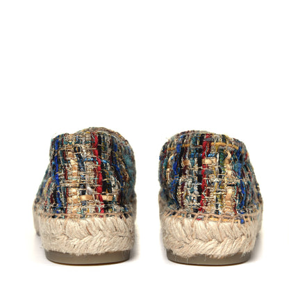 Chanel Tweed Grosgrain CC Espadrilles 36 Multicolor 10 of 12