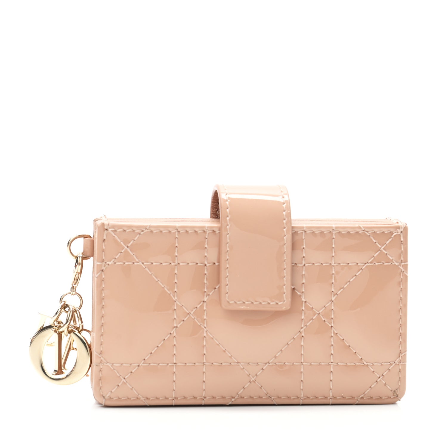 Patent Cannage Lady Dior 5-Gusset Card Holder