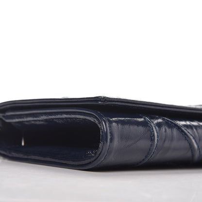 Christian Dior Lambskin Diorama Croisiere Wallet Dark Marine 8 of 10