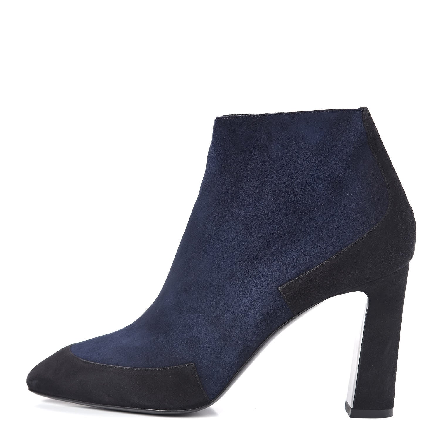 Hermes Suede Goatskin Neila Ankle Boots 39 Marine Black 1 of 10