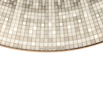 Hermes Porcelain Mosaique au 24 Platine Dessert Plate 8.3 5 of 6