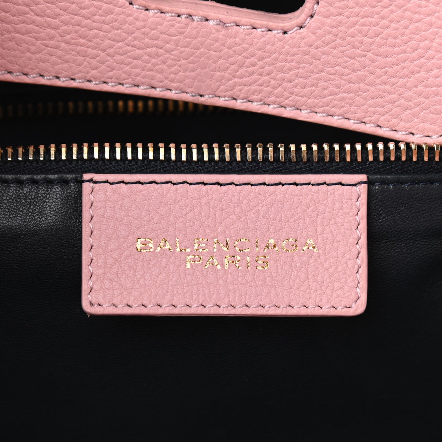 Grained Calfskin L Tube Round Tote Rose