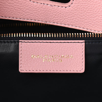 Balenciaga Grained Calfskin L Tube Round Tote Rose 6 of 19