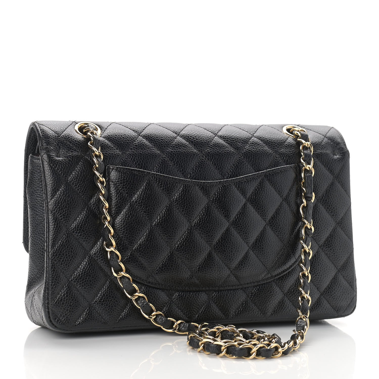 Chanel Caviar Quilted Medium Double Flap Black 3 of 13