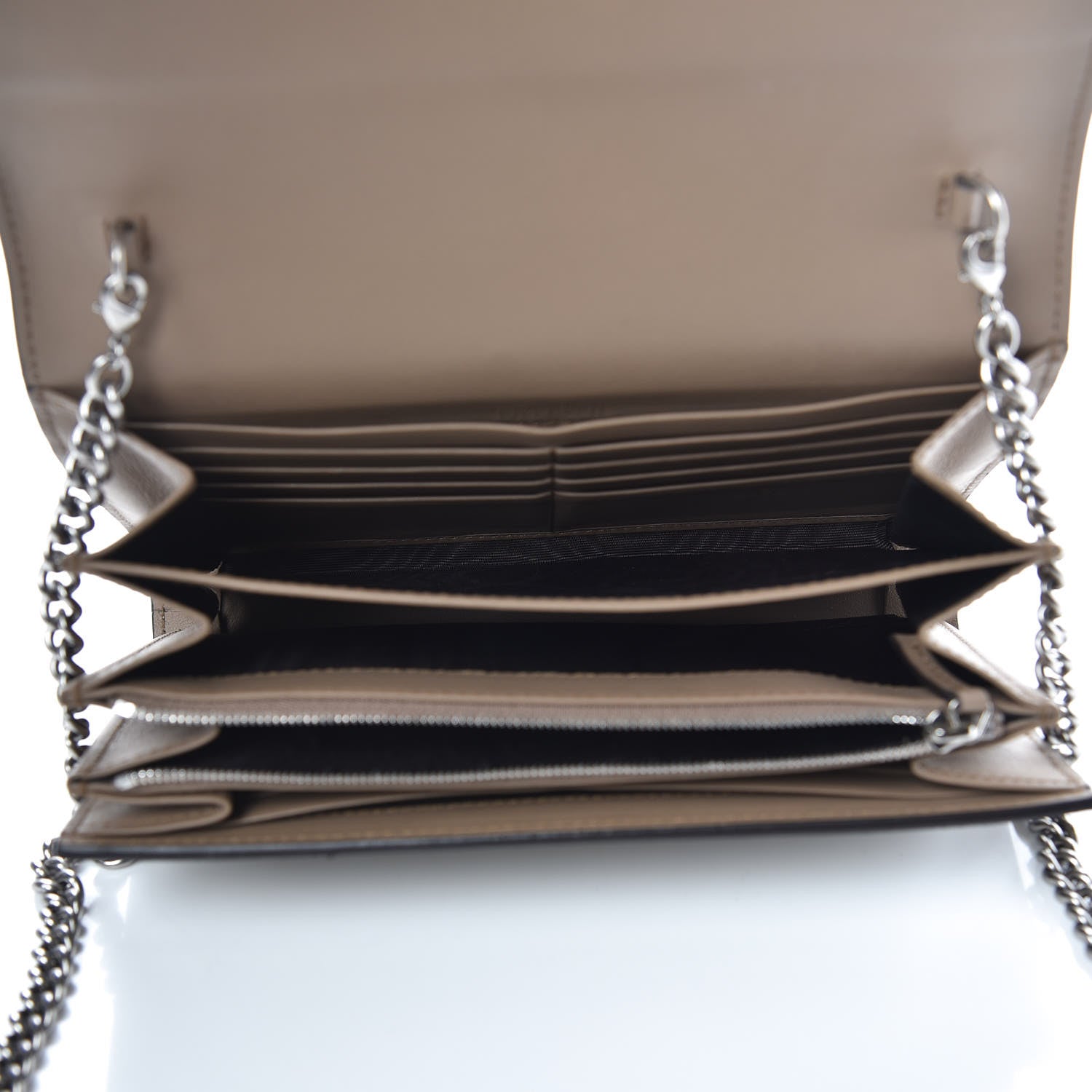 Gucci GG Supreme Monogram Mini Dionysus Chain Wallet Beige Taupe 5 of 11