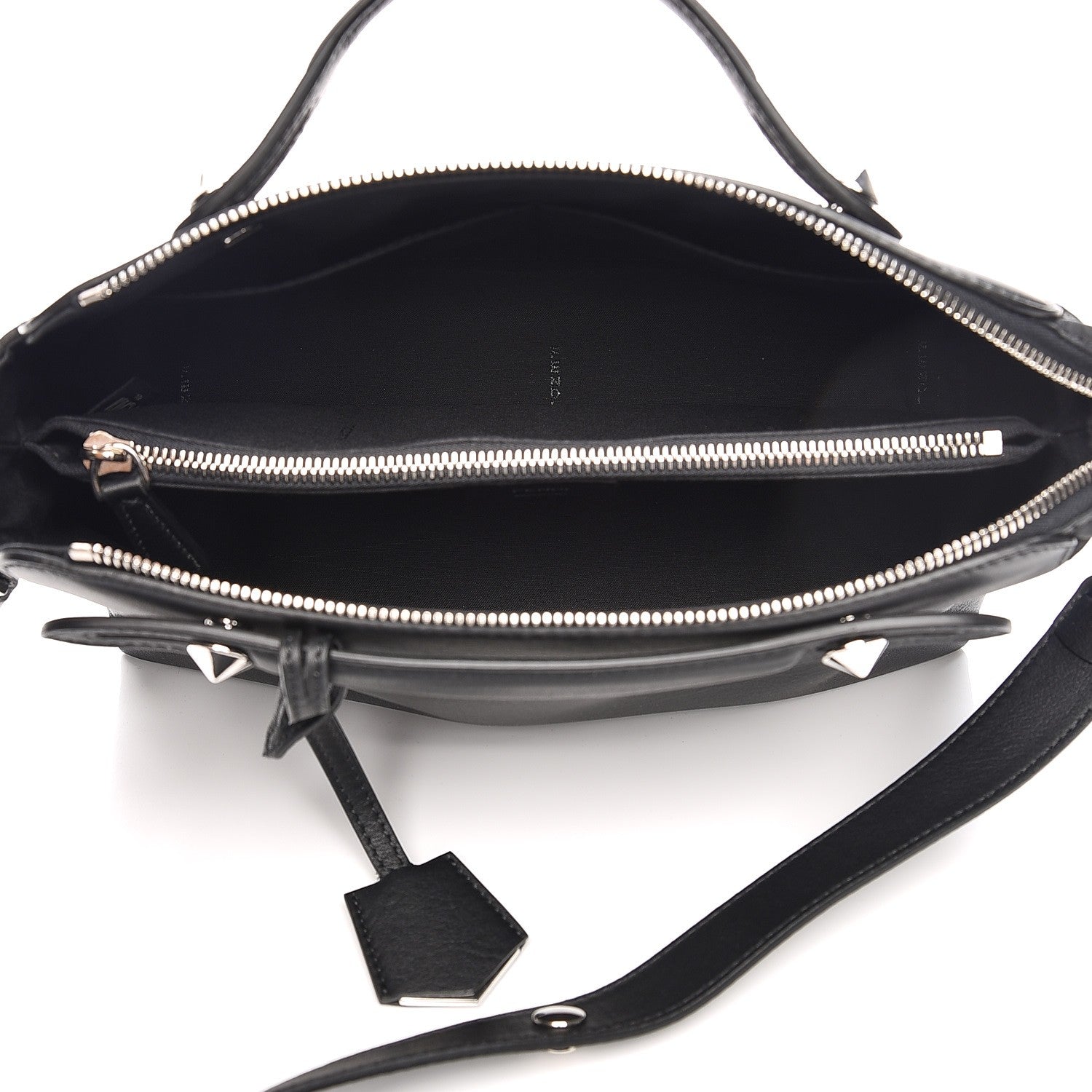 Fendi Vitello Dolce Medium By The Way Boston Bag Black 5 of 10