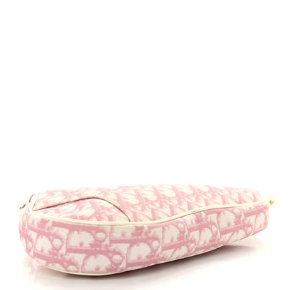 Christian Dior Monogram Mini Saddle Pochette Pink 4 of 9