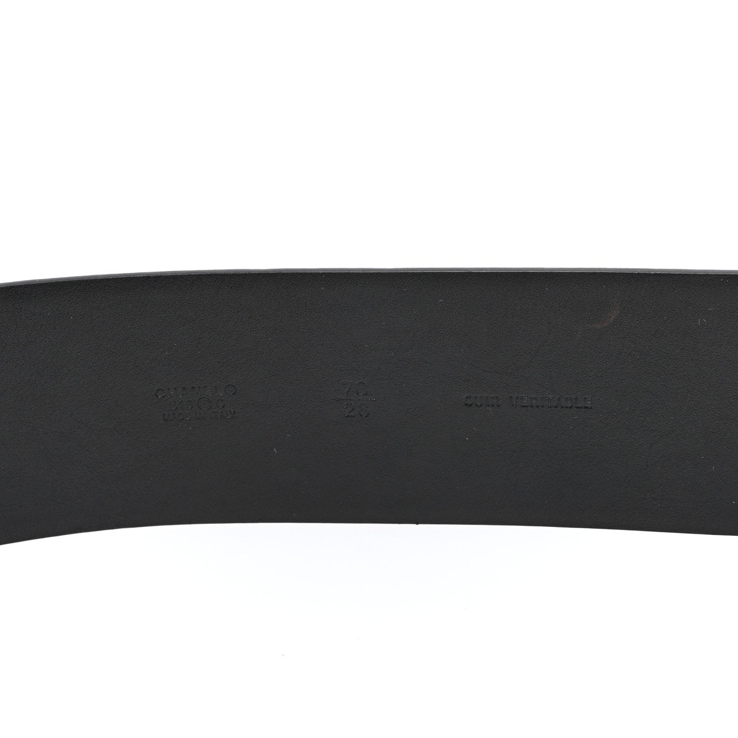 Lambskin Chain Square Buckle Belt 70 28 Black