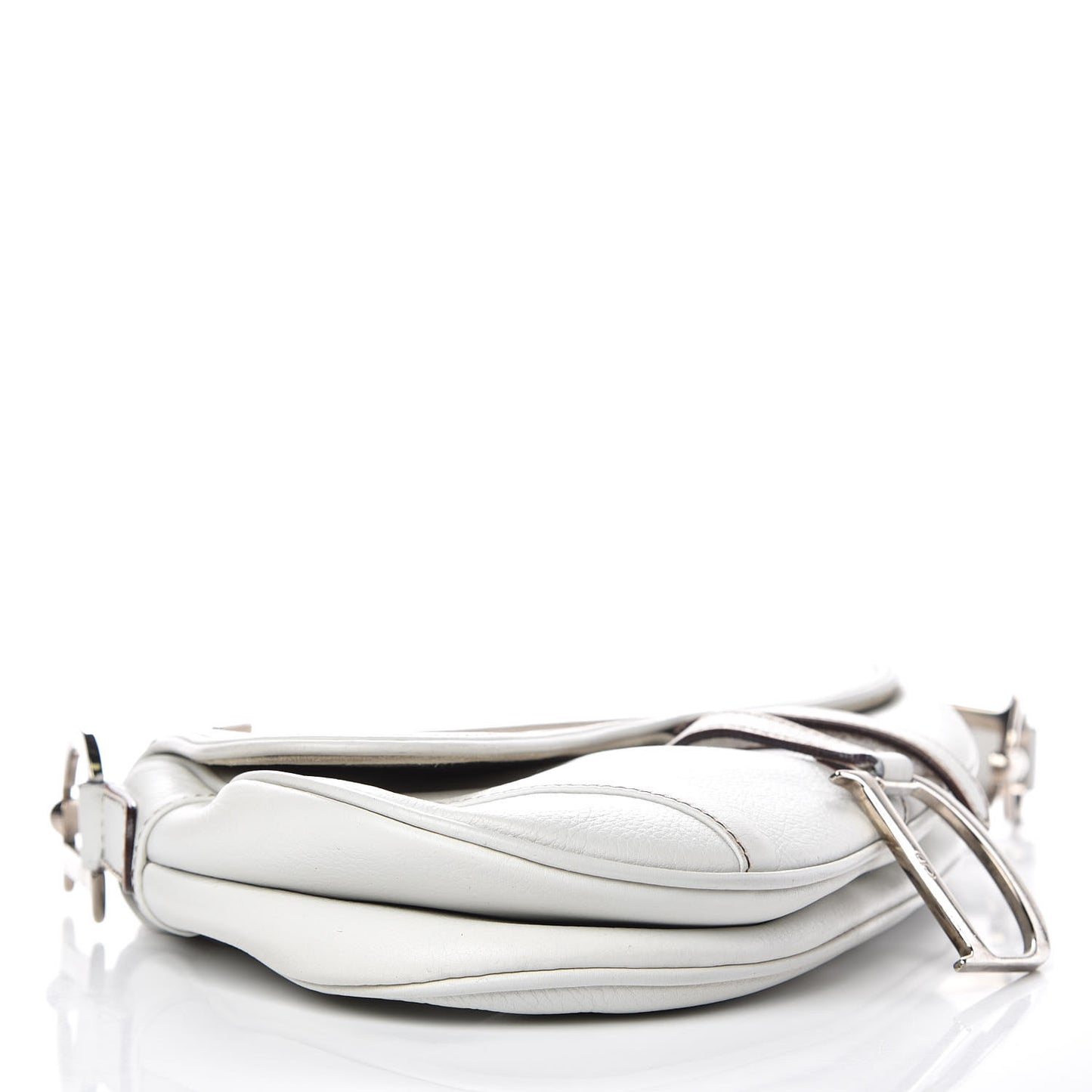 Calfskin Saddle Bag White