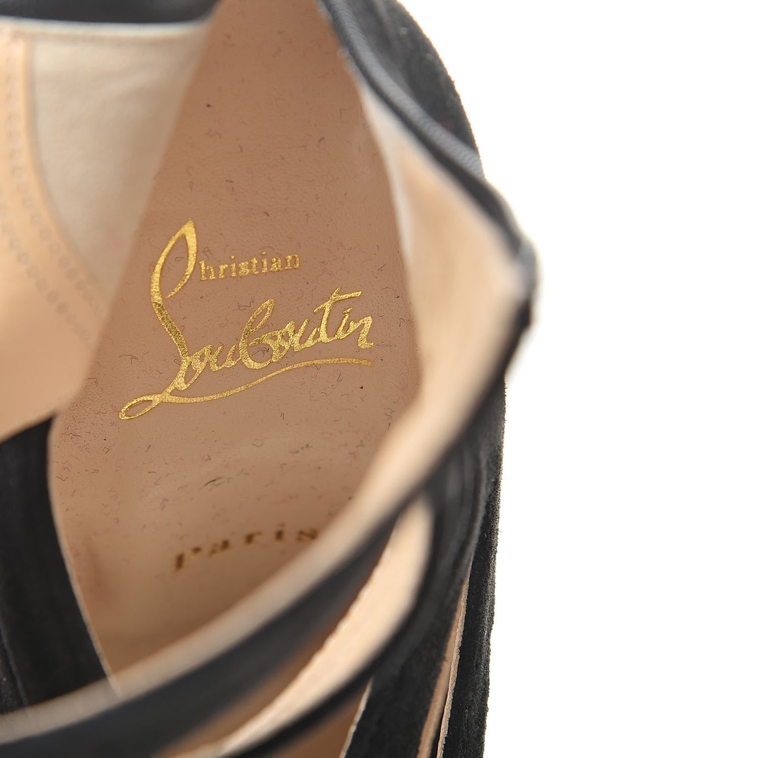 Christian Louboutin Veau Velours Spinetita 100 Ankle Boots 36.5 Black 6 of 8