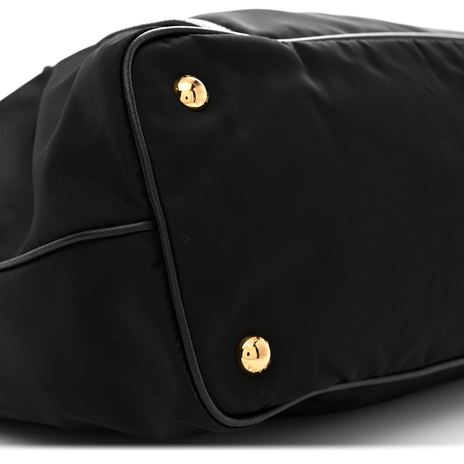 Prada Saffiano Tessuto Nylon Shopping Tote Black 9 of 11