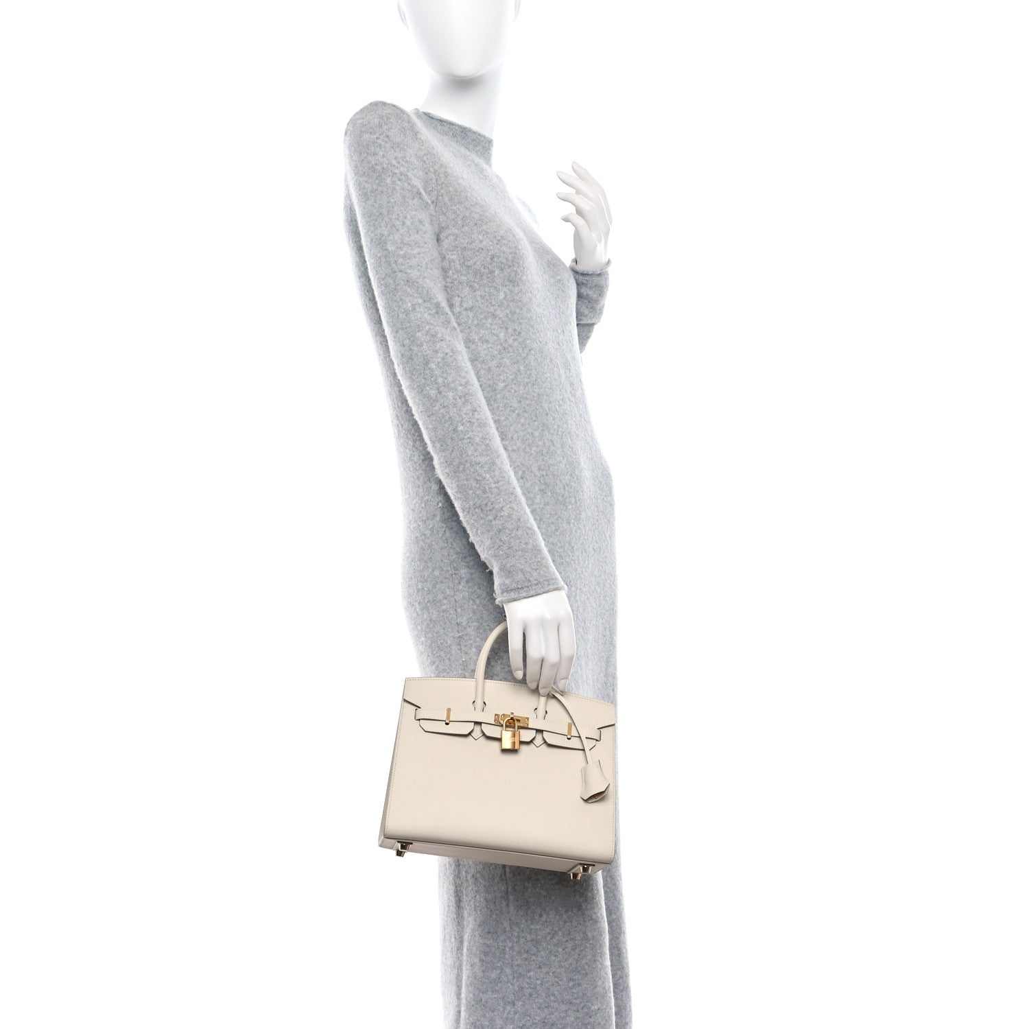 Hermes Epsom Birkin Sellier 25 Craie 2 of 9