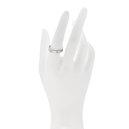 Cartier 18K White Gold 3.5mm LOVE Wedding Band Ring 57 8 2 of 5
