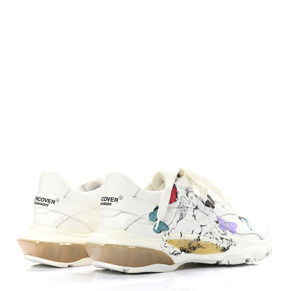 Valentino Garavani X UNDERCOVER Calfskin Womens Lovers Bounce Sneakers 38 White Multicolor 4 of 10