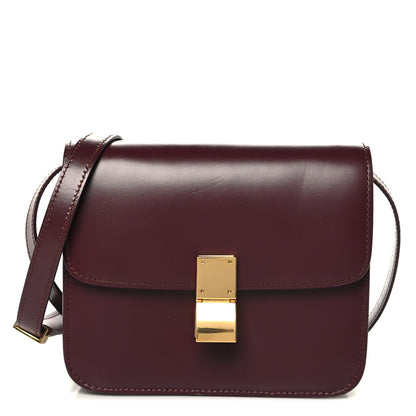 Celine Box Calfskin Small Classic Box Flap Bag Burgundy 1 of 10