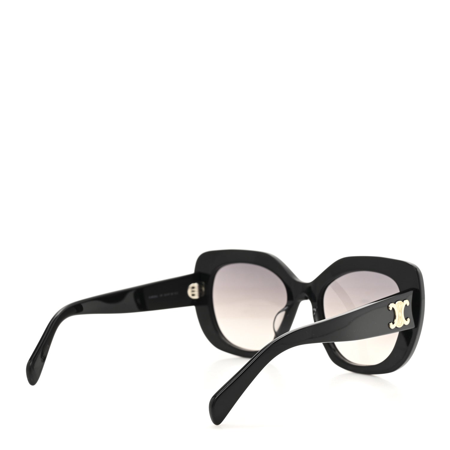 Celine Acetate Triomphe 01 Square Sunglasses CL 40226U Black 7 of 14