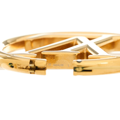 Louis Vuitton Metal Louise Hoop Earrings Gold 4 of 4
