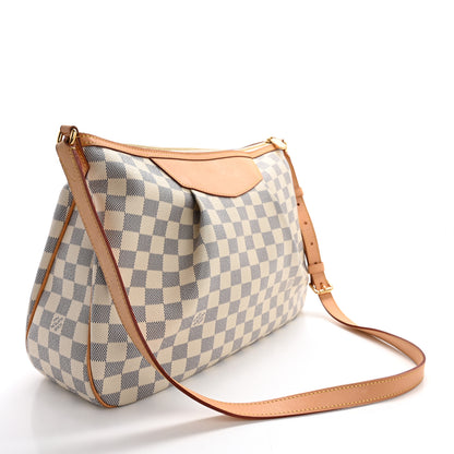 Louis Vuitton Damier Azur Siracusa MM 3 of 15