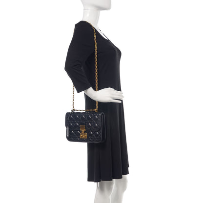 Christian Dior Lambskin Cannage Large Dioraddict Flap Bag Black 2 of 11