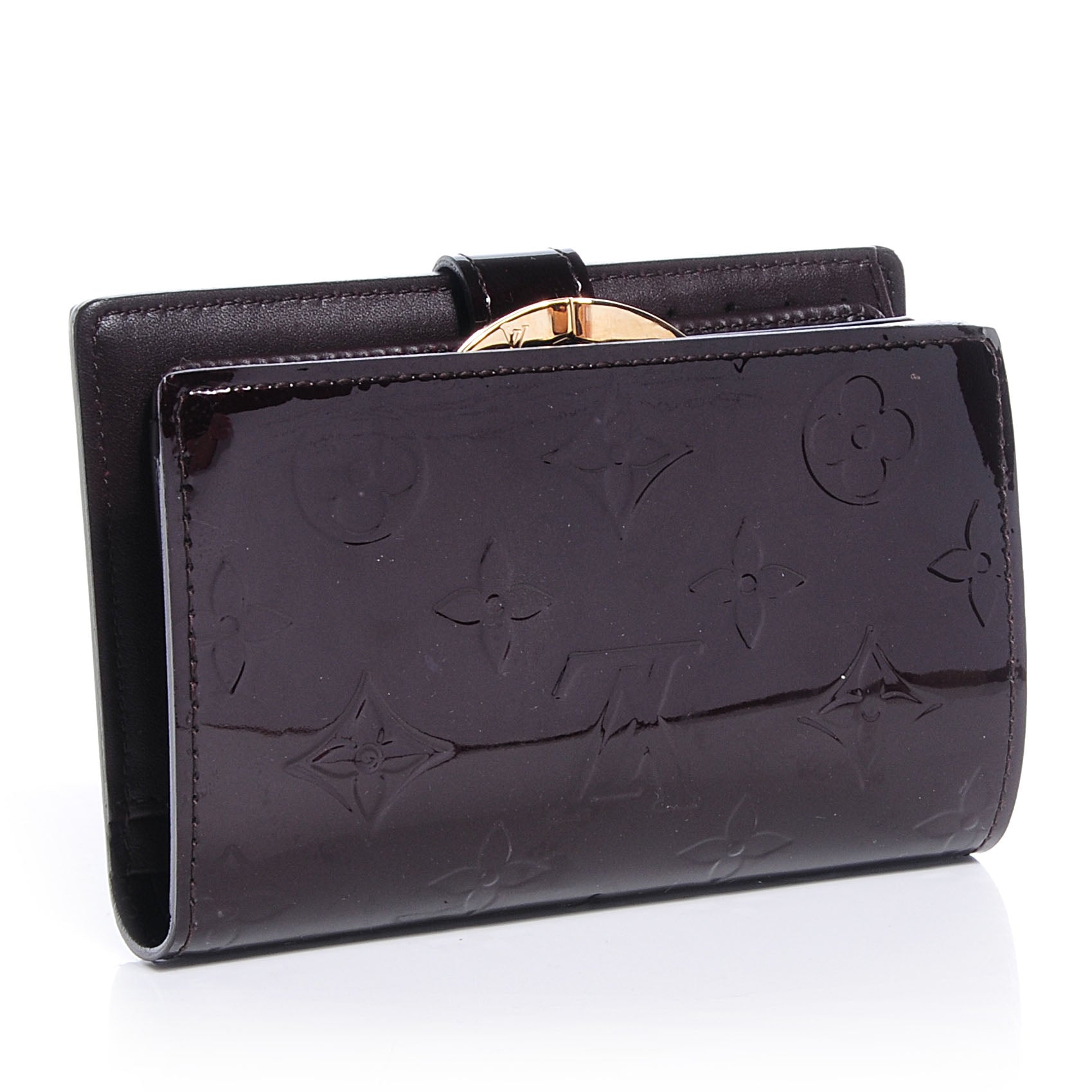 Louis Vuitton Vernis French Purse Wallet Amarante 3 of 8