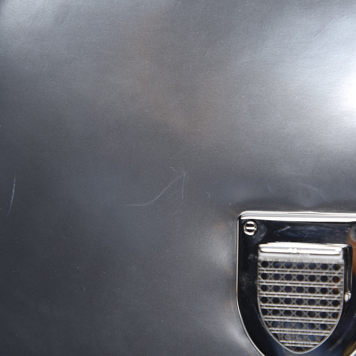 Metallic Patent Micro-Cannage Medium Diorama Flap Bag Silver