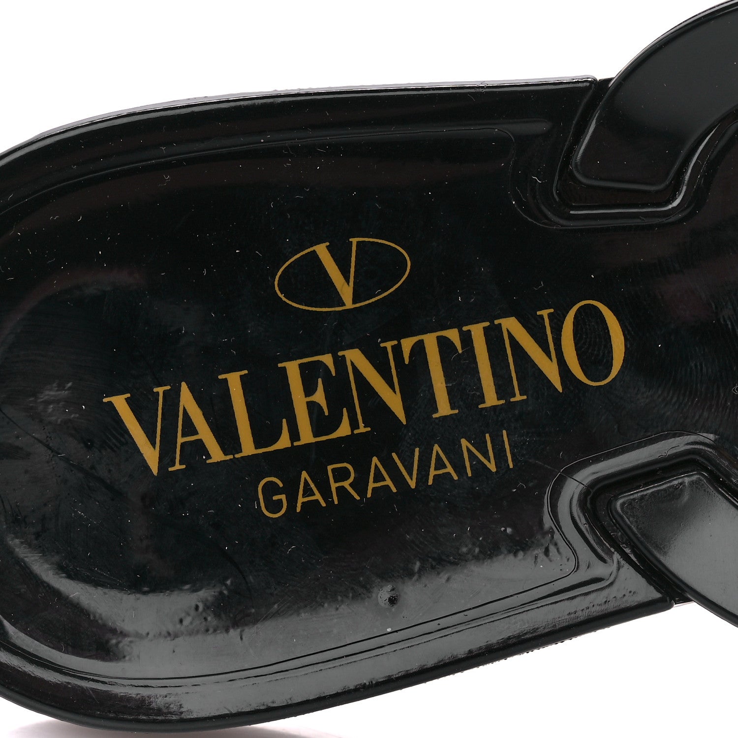 Valentino Garavani PVC Jelly Rockstud Bow Thong Sandals 41 Black 7 of 8