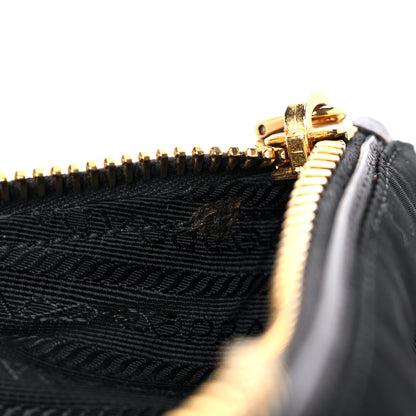 Prada Tessuto Nylon Saffiano Hobo Black 10 of 14