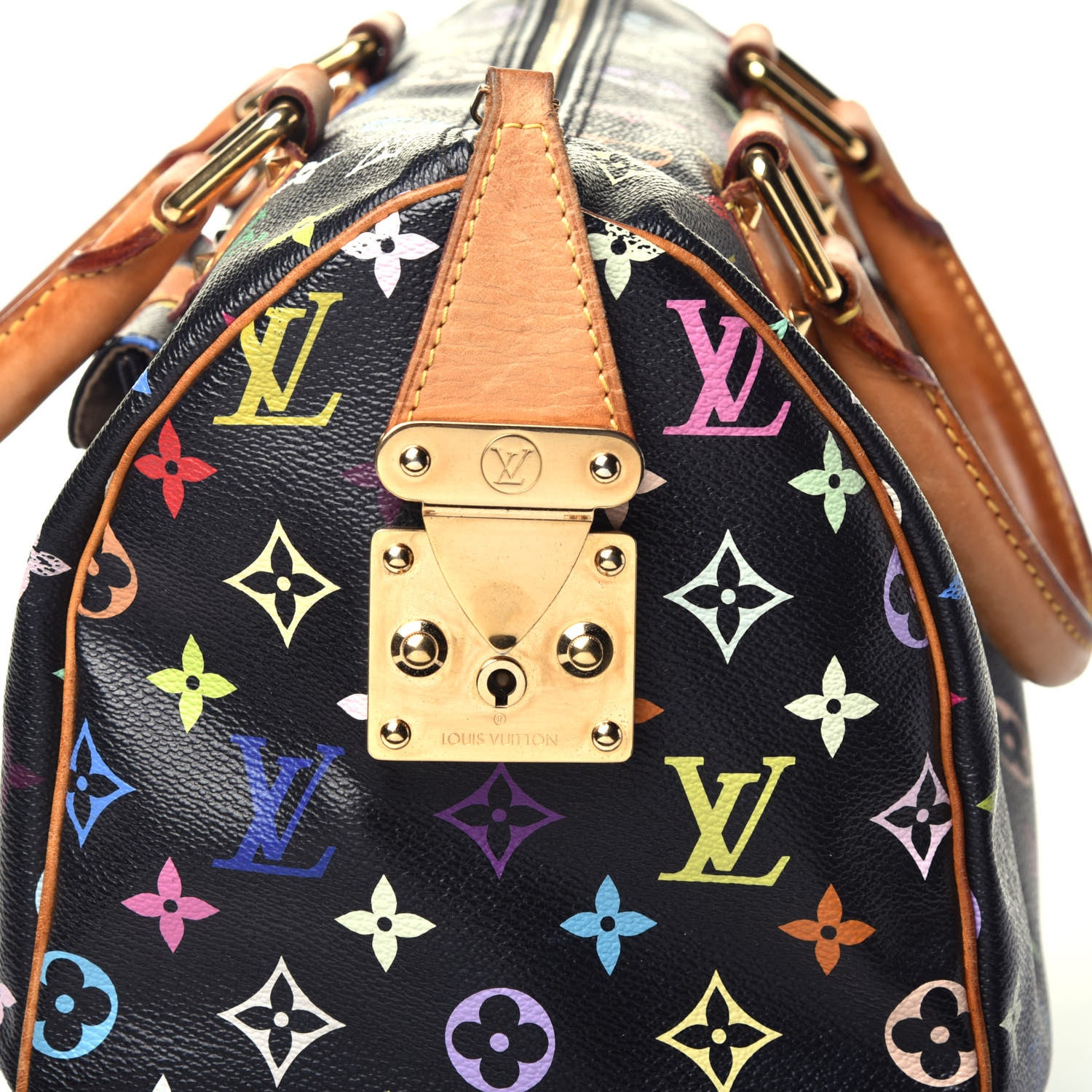 Louis Vuitton Monogram Multicolor Speedy 30 Black 9 of 10