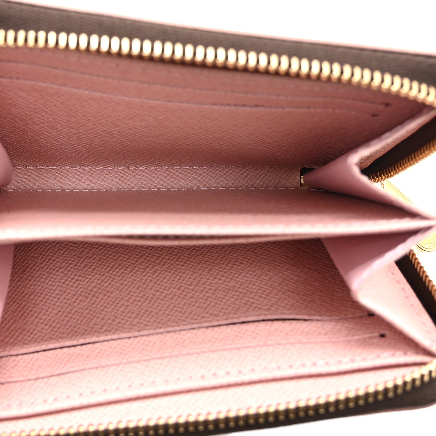 Damier Ebene Studded Zippy Coin Purse Rose Ballerine