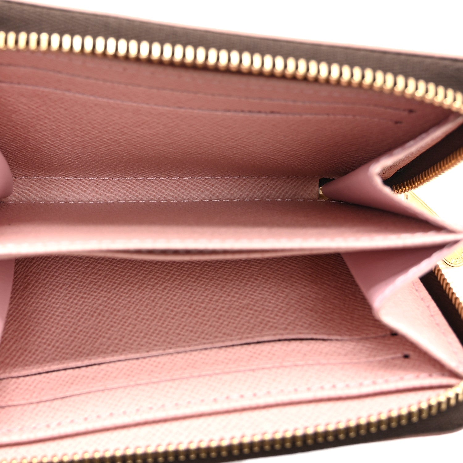 Louis Vuitton Damier Ebene Studded Zippy Coin Purse Rose Ballerine 5 of 8