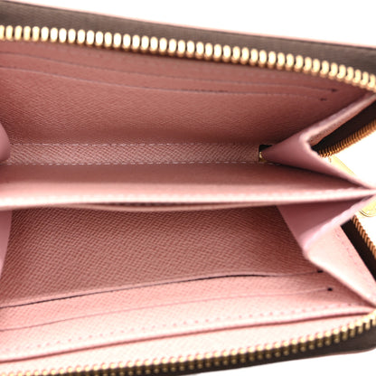 Louis Vuitton Damier Ebene Studded Zippy Coin Purse Rose Ballerine 5 of 8